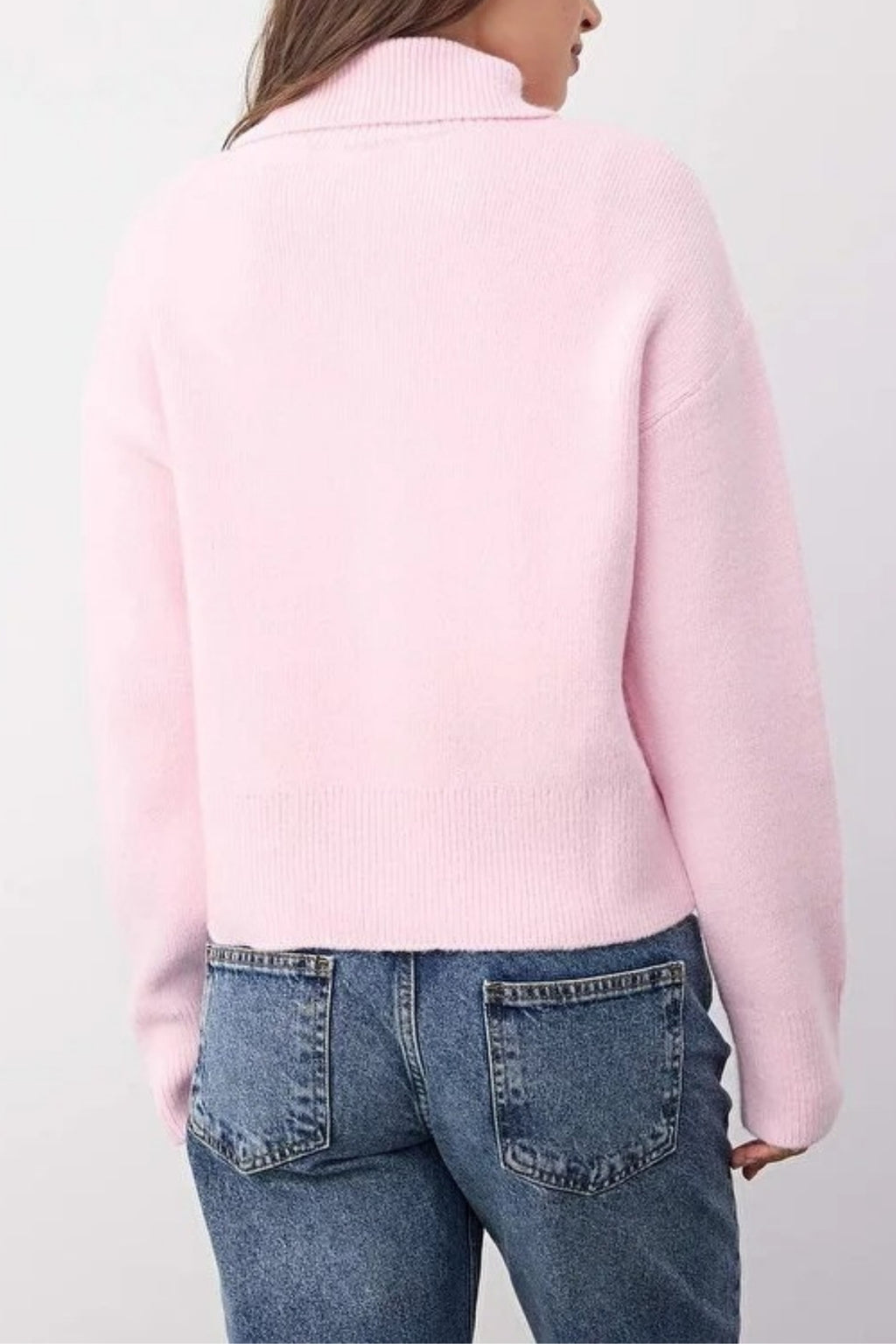 Soft Textured Oversize Knit Cardigan with Zipper