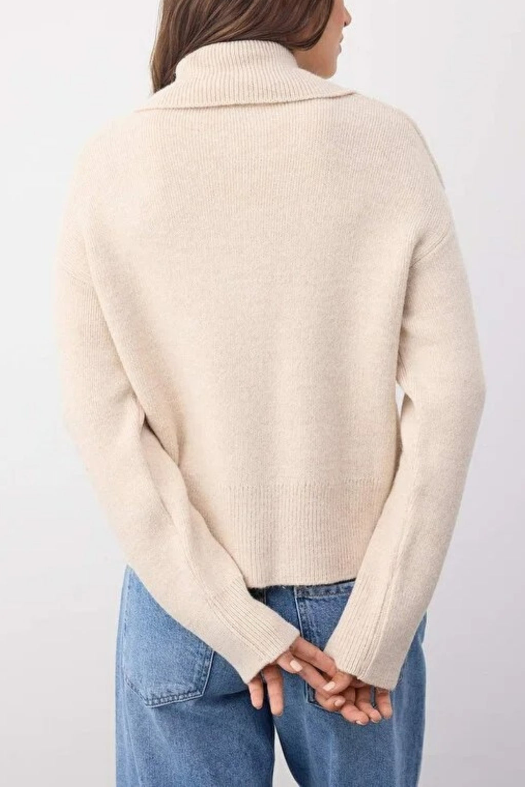 Soft Textured Oversize Knit Cardigan with Zipper