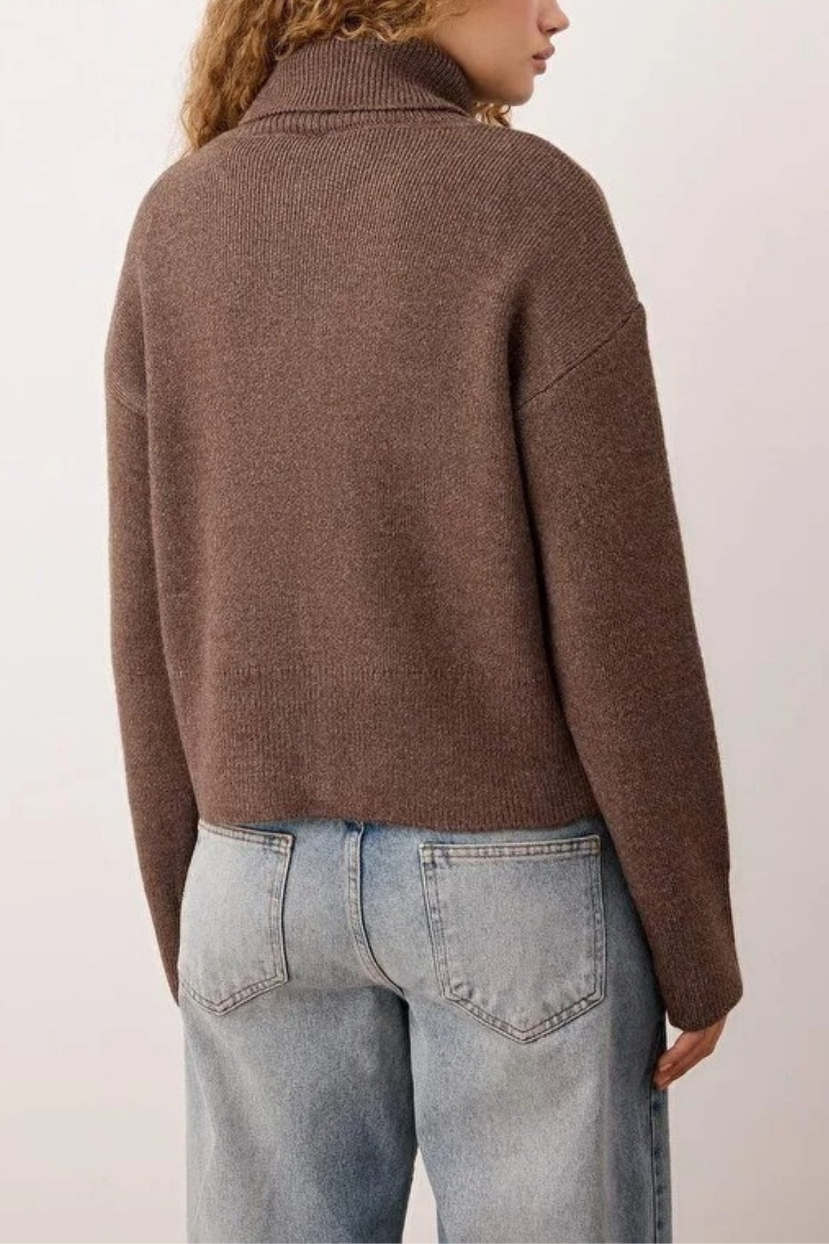 Soft Textured Oversize Knit Cardigan with Zipper