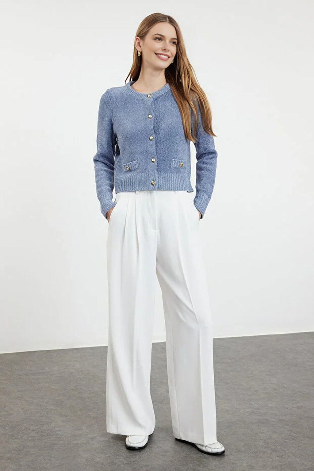 Knit Cardigan with Pocket Detail