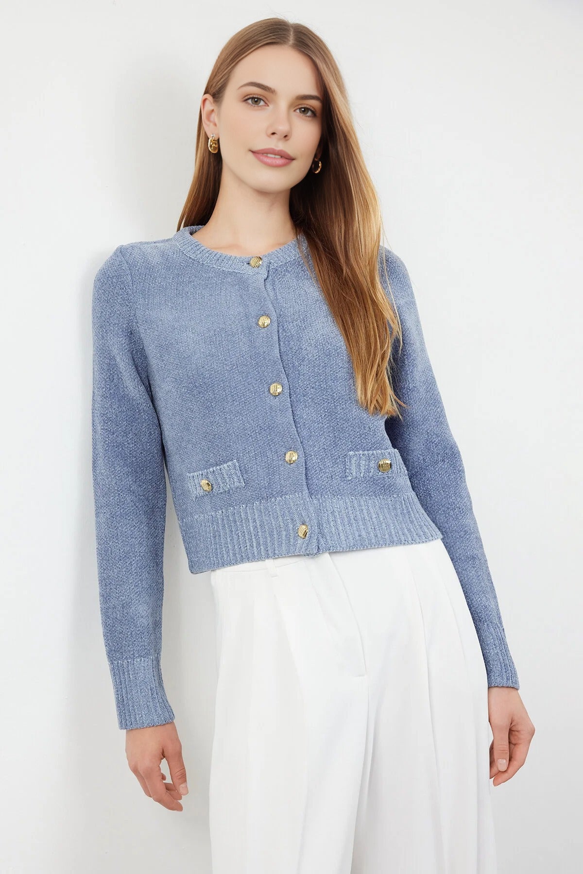 Knit Cardigan with Pocket Detail