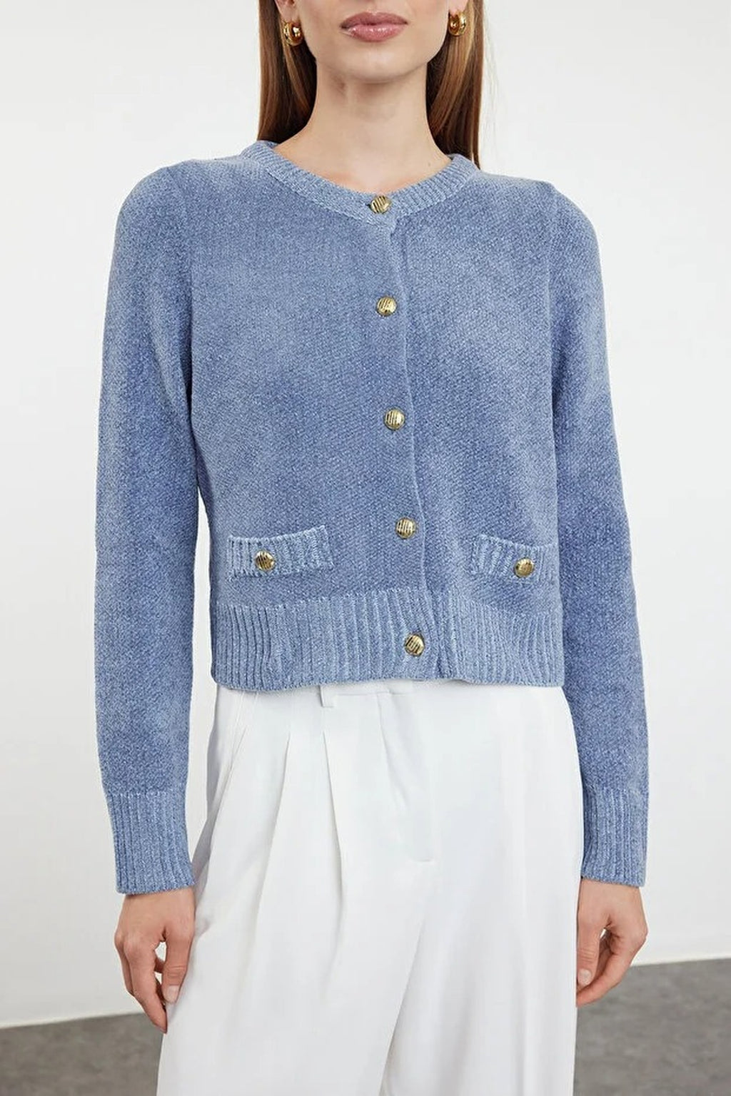 Knit Cardigan with Pocket Detail