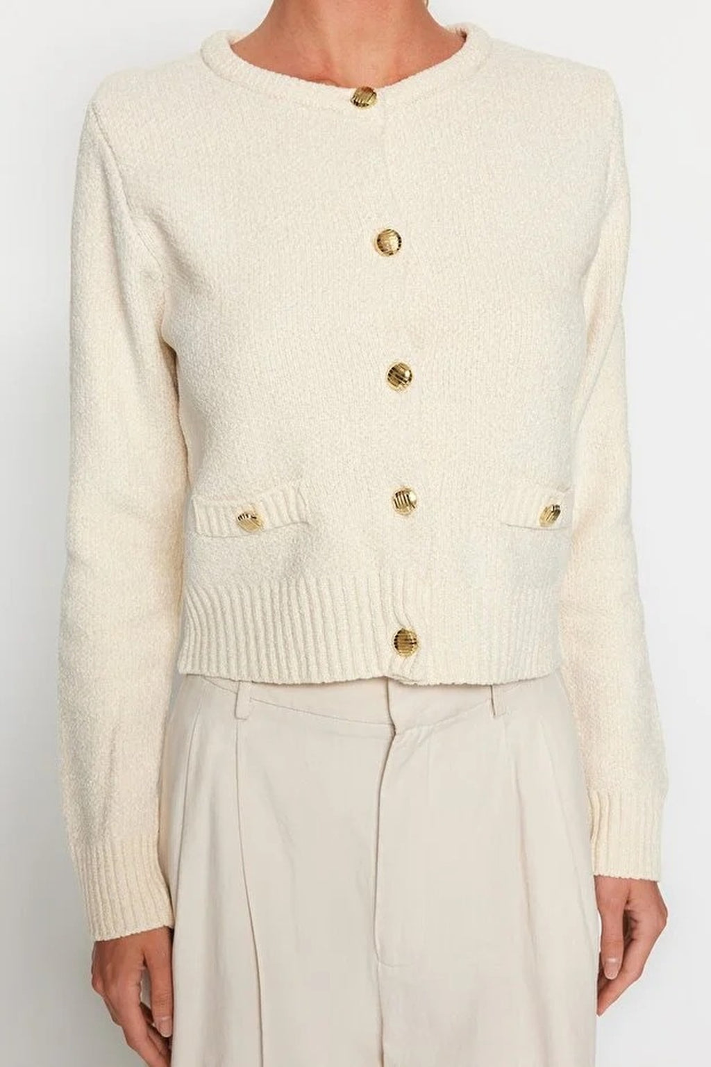 Knit Cardigan with Pocket Detail