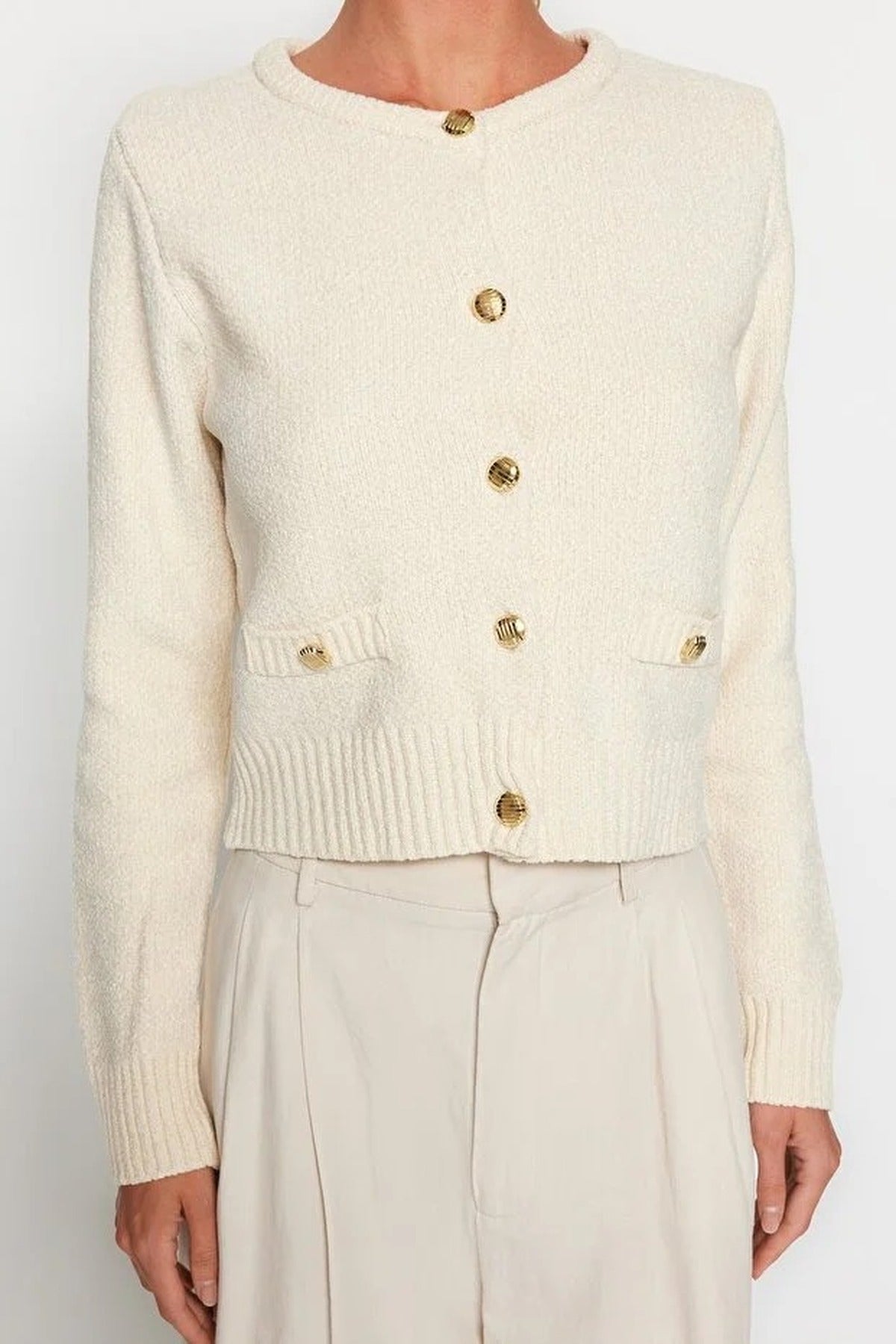 Knit Cardigan with Pocket Detail