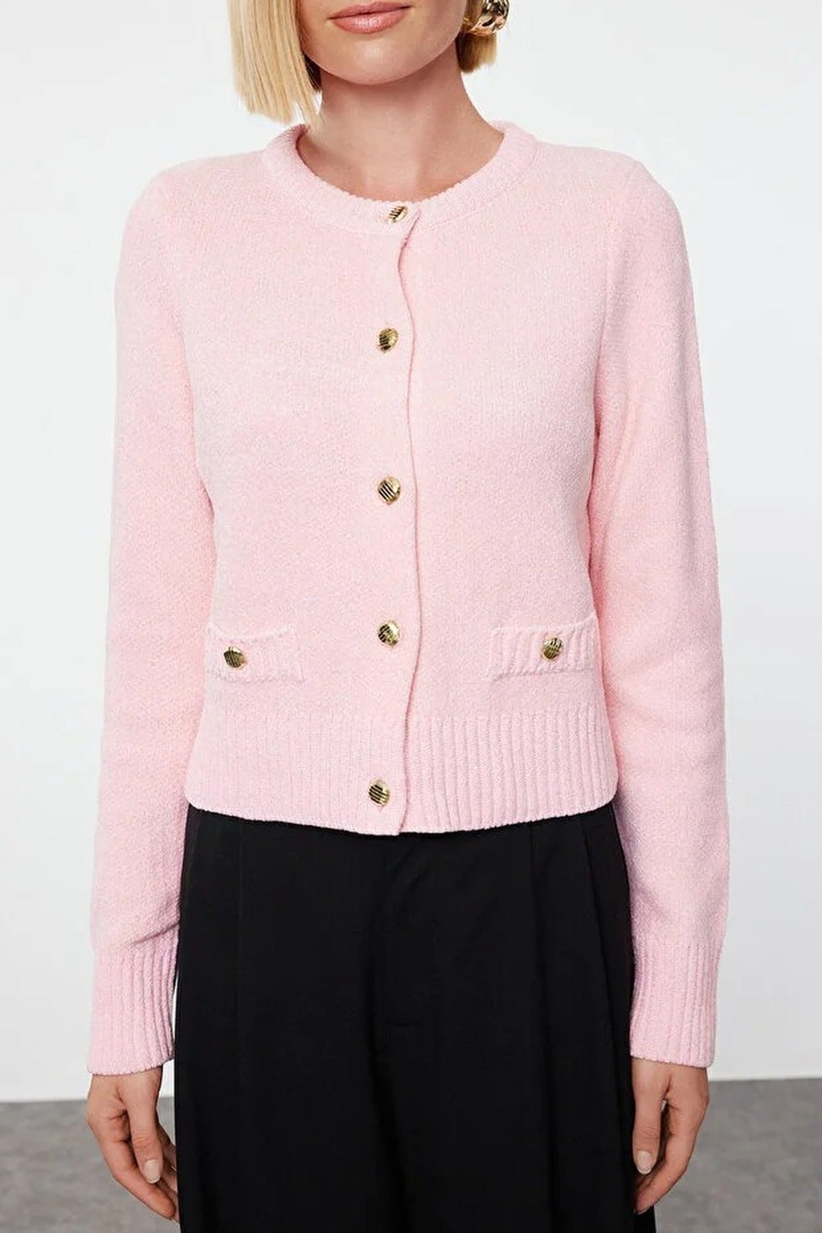 Knit Cardigan with Pocket Detail