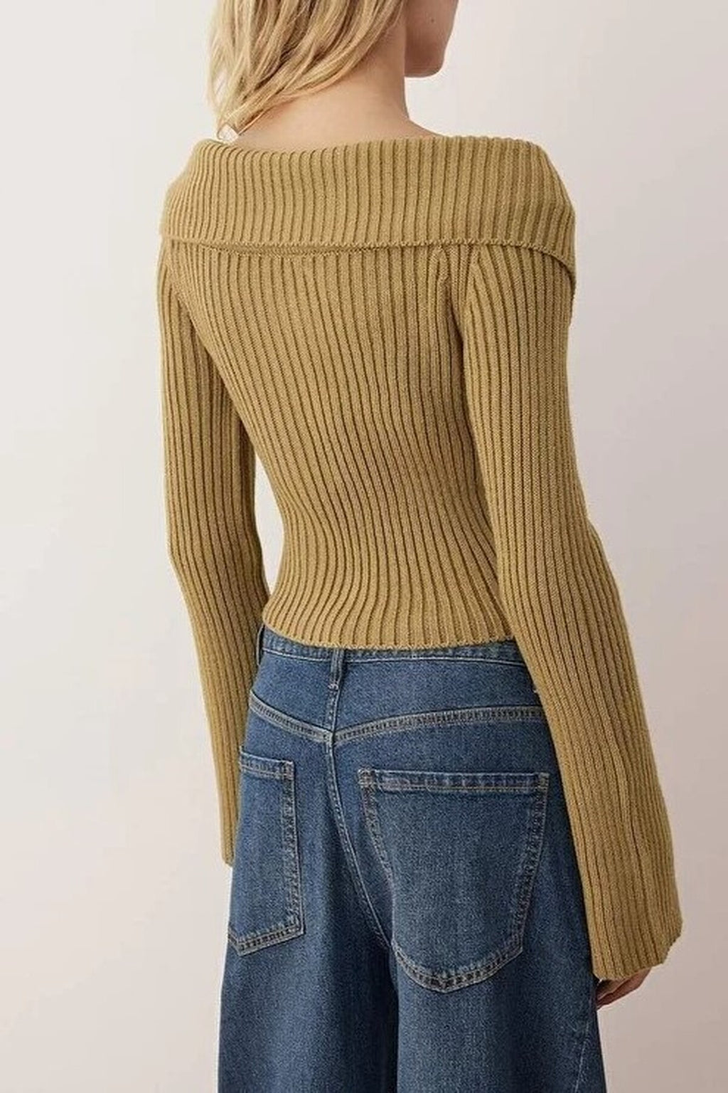 Turn-Down Collar Double Zippered Knit Cardigan