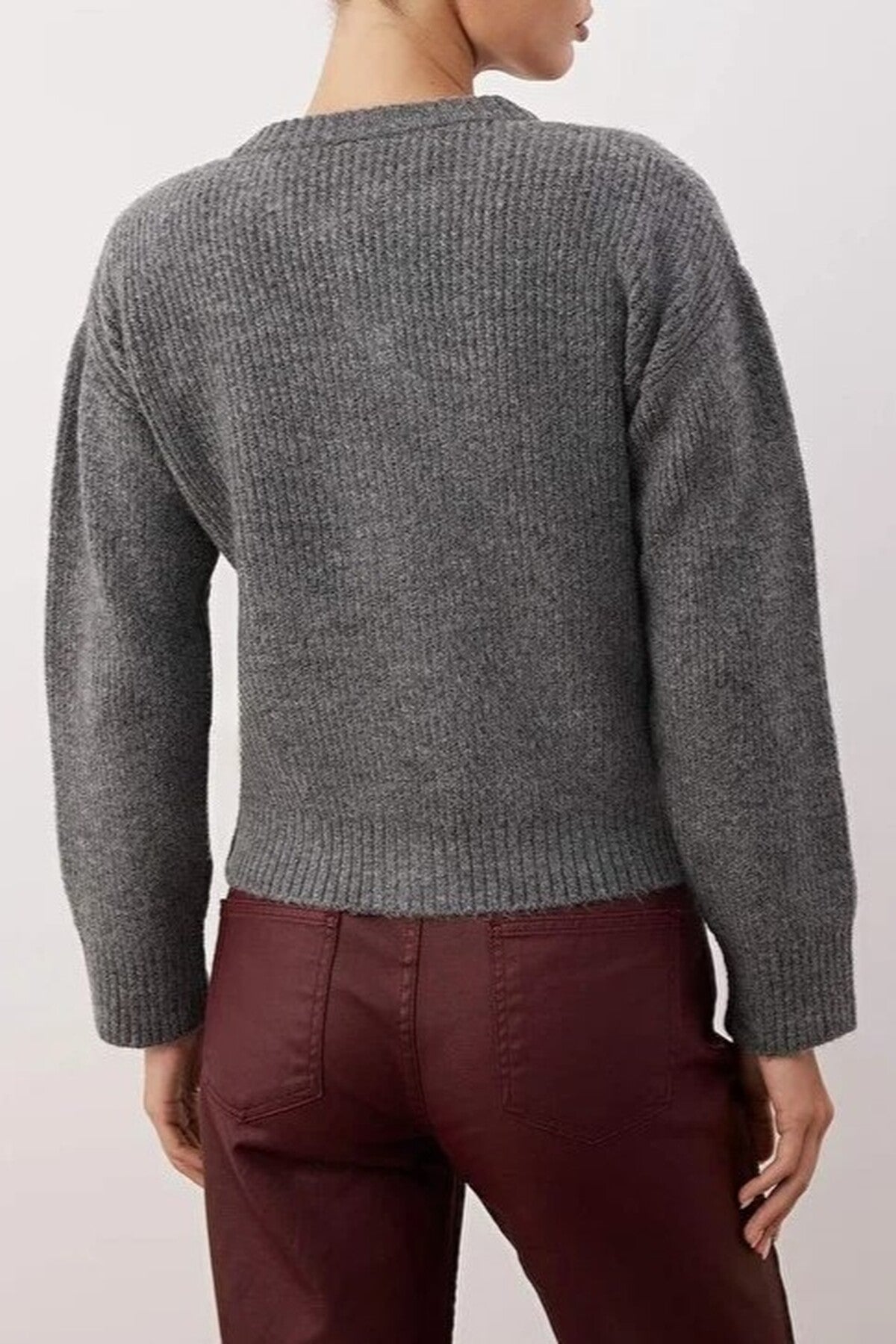 Soft Textured Basic Knit Cardigan