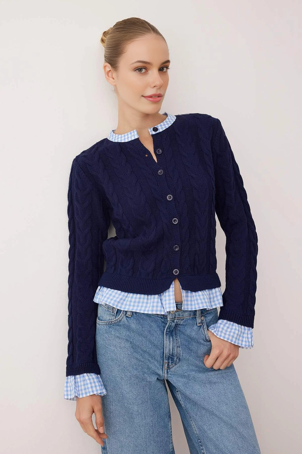 Garni Collar Detailed Knitwear Cardigan