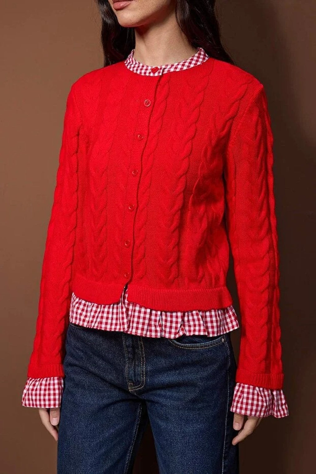 Garni Collar Detailed Knitwear Cardigan