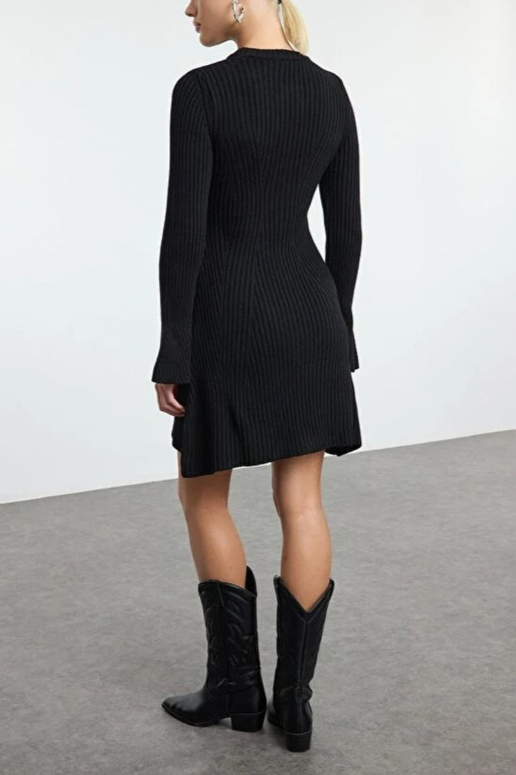 Mini Knit A-Line Dress