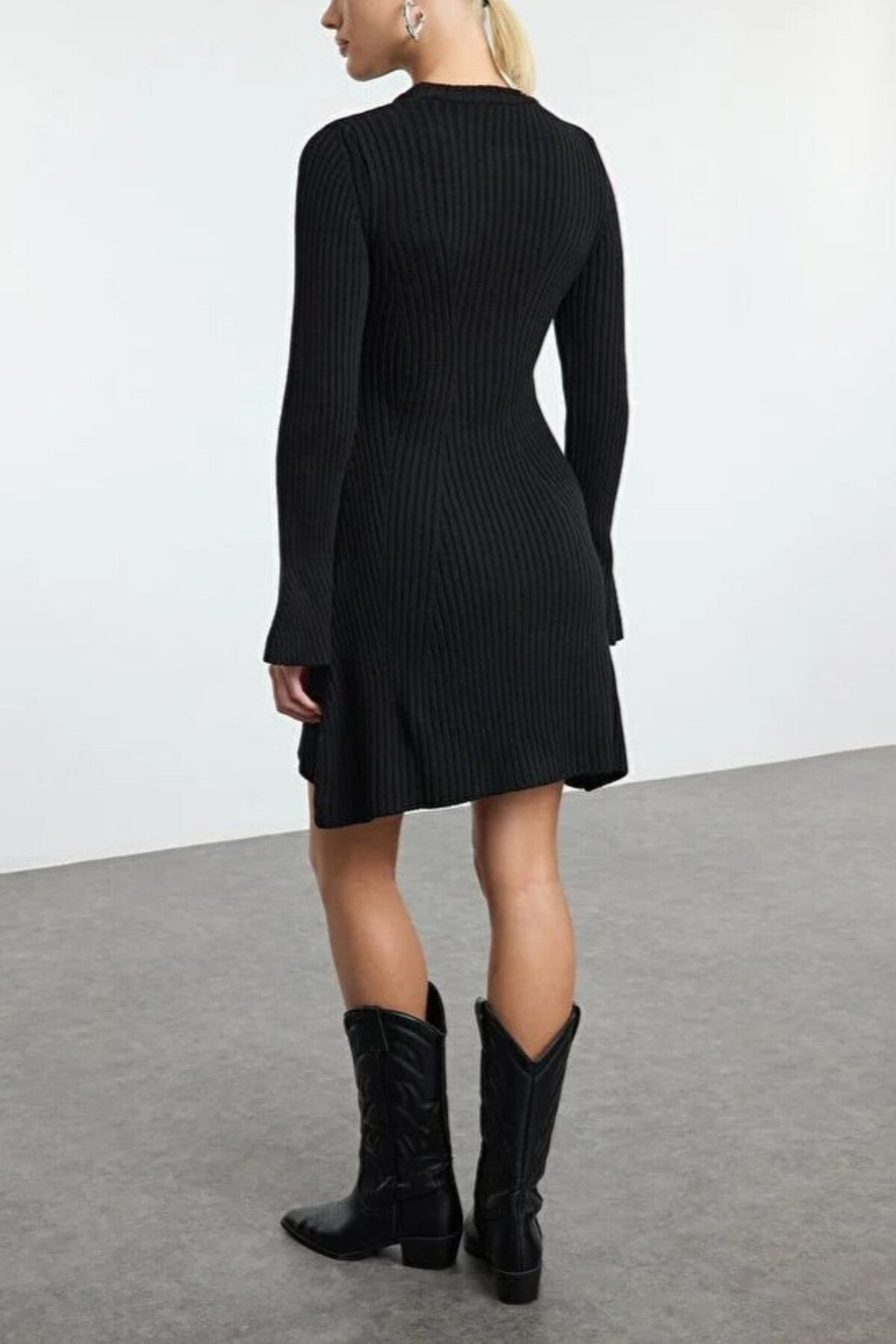 Mini Knit A-Line Dress
