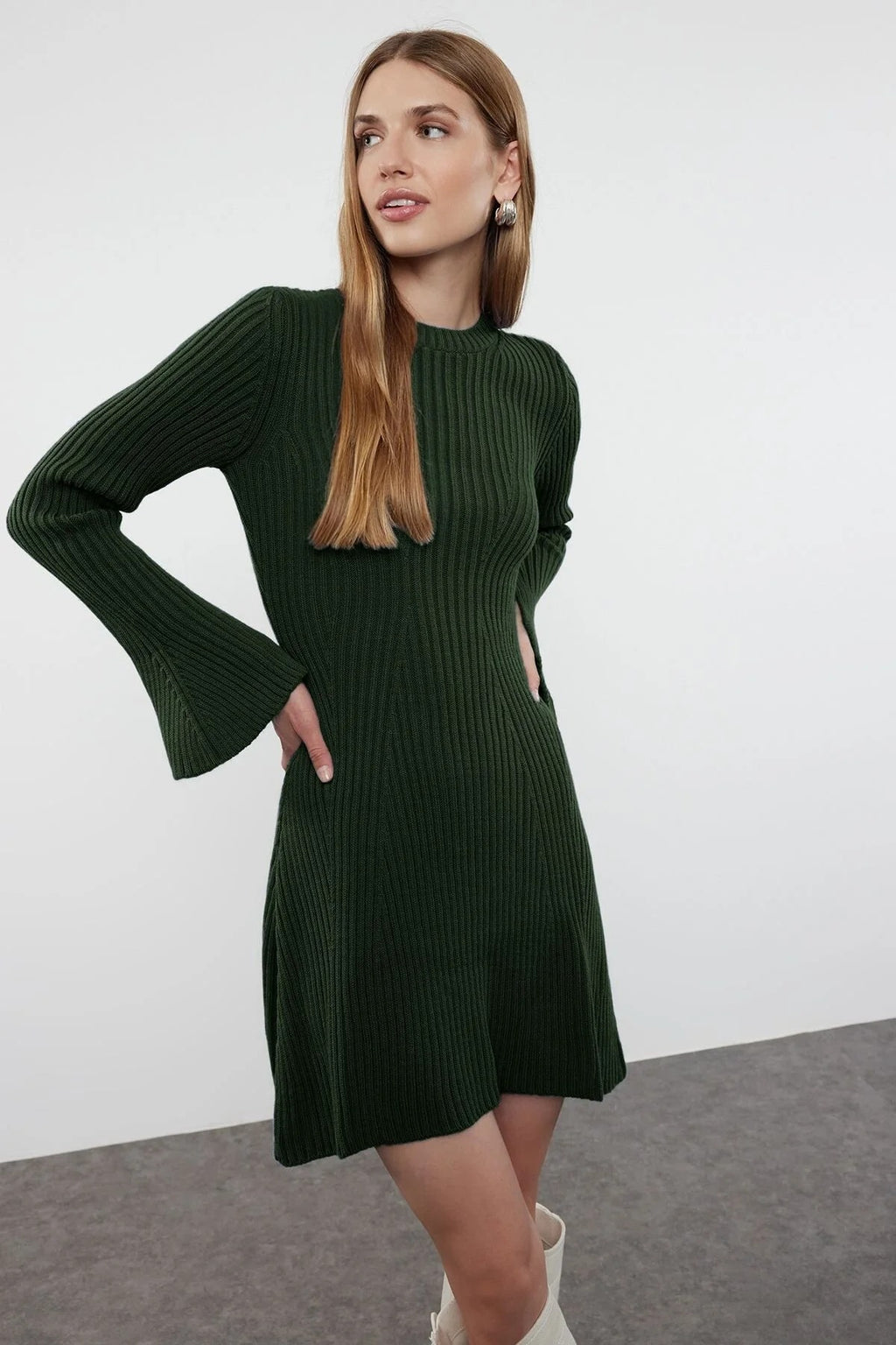 Mini Knit A-Line Dress