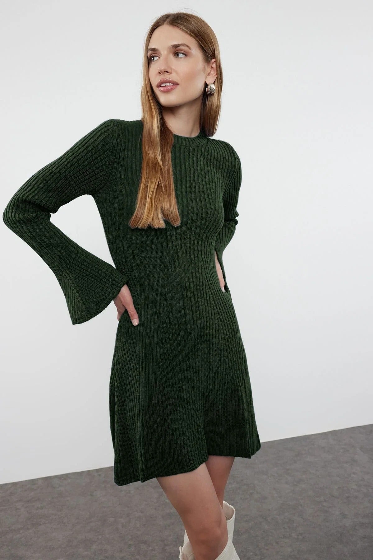 Mini Knit A-Line Dress
