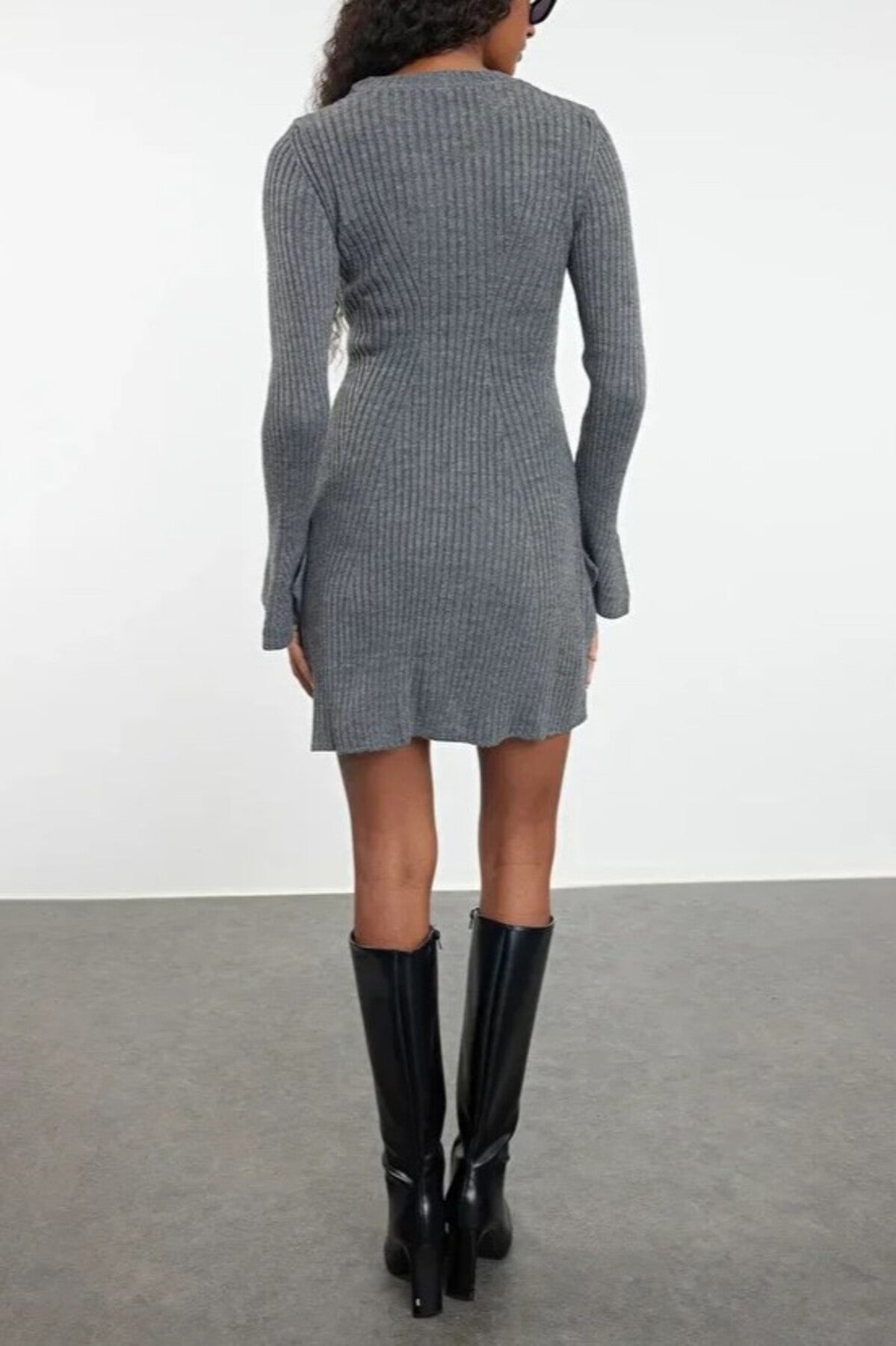 Mini Knit A-Line Dress