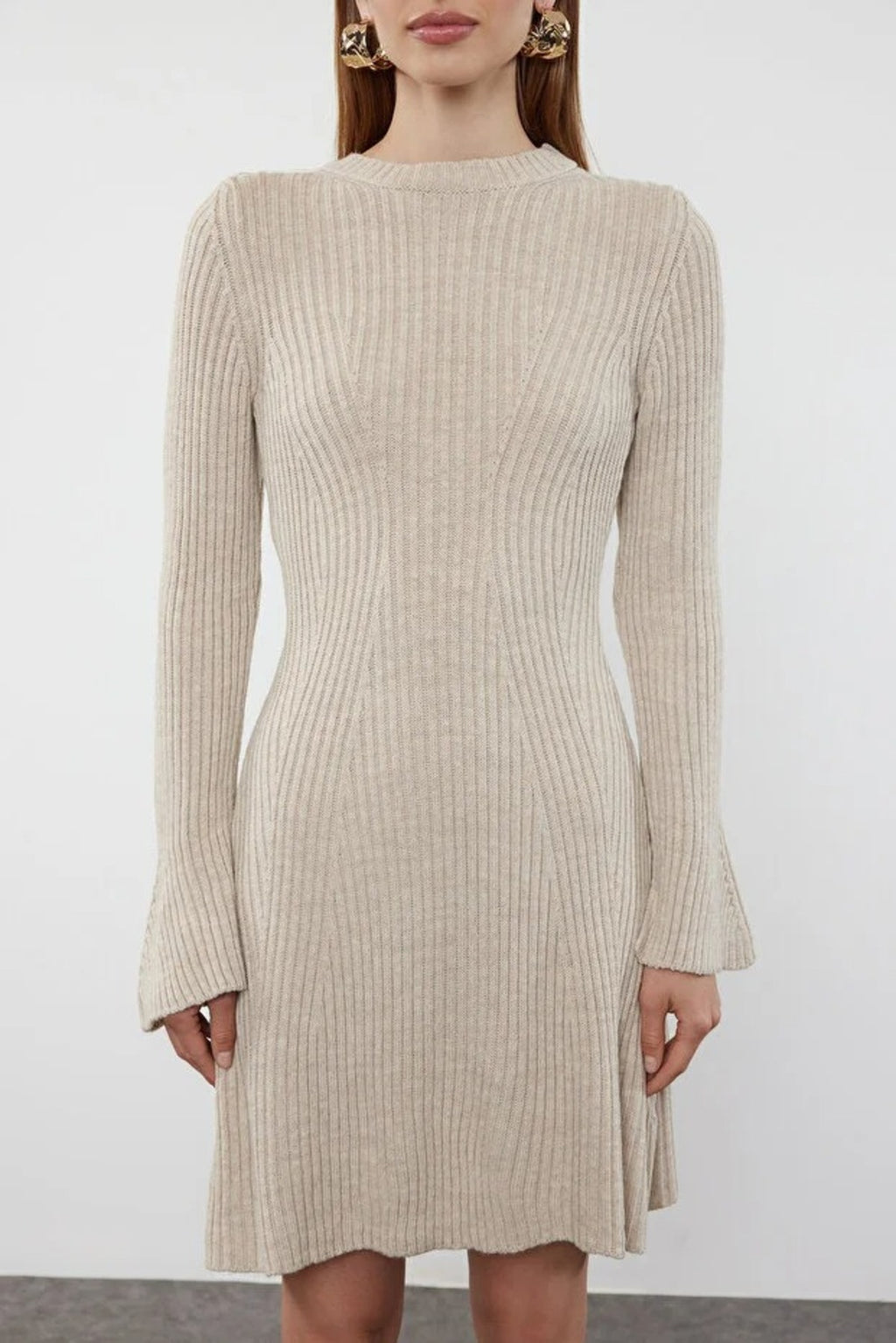 Mini Knit A-Line Dress