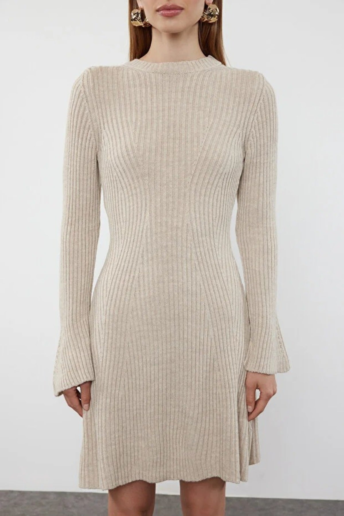 Mini Knit A-Line Dress