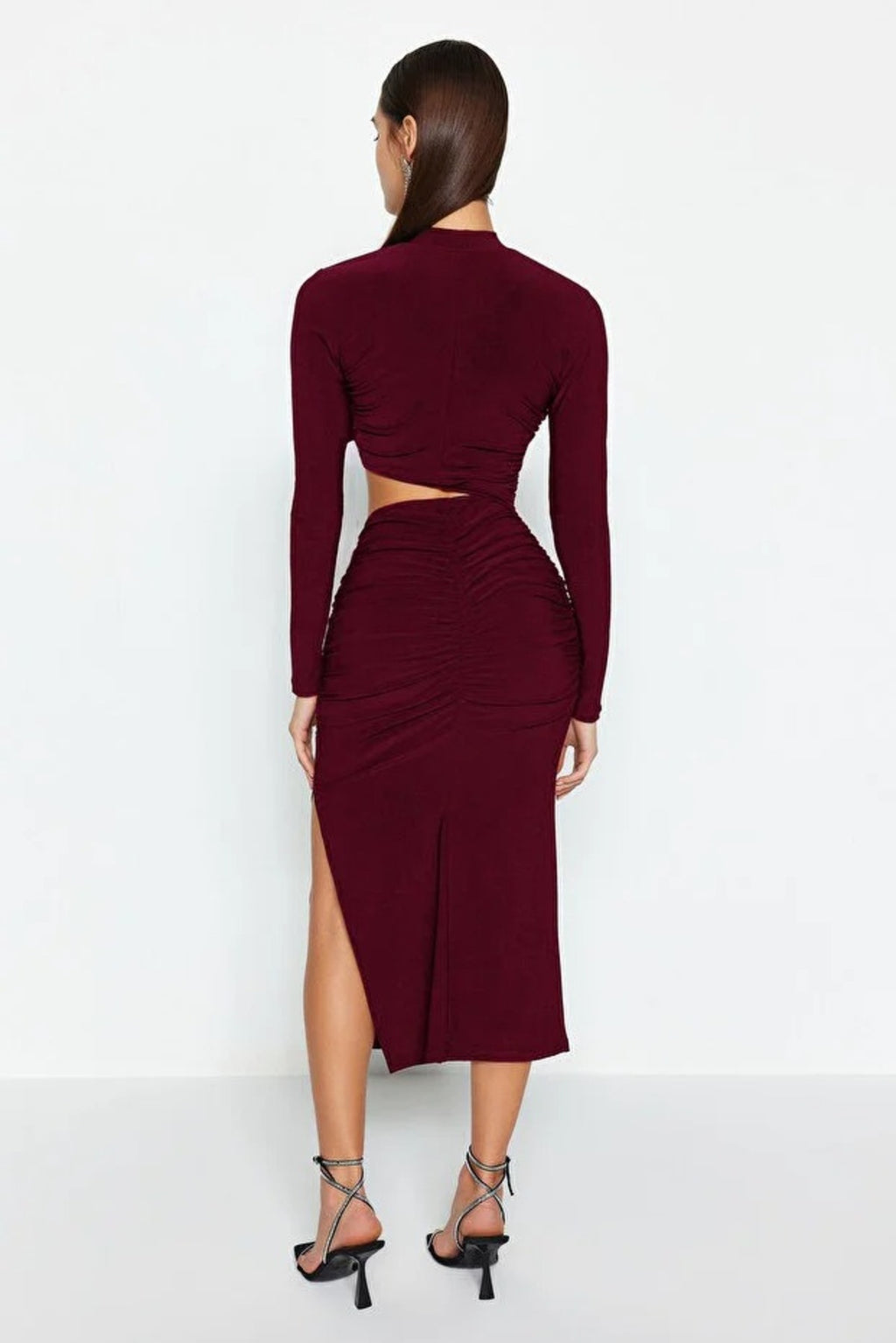 Elegant Evening Dress with Cut Out Details