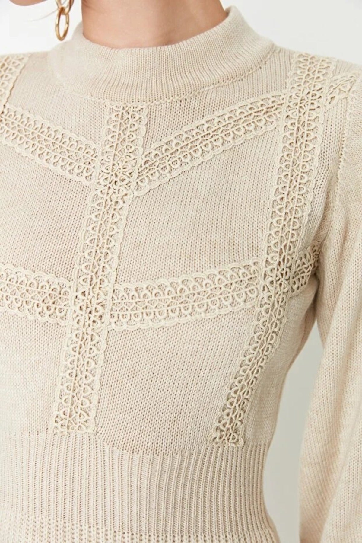 Mini Knit Lace Dress