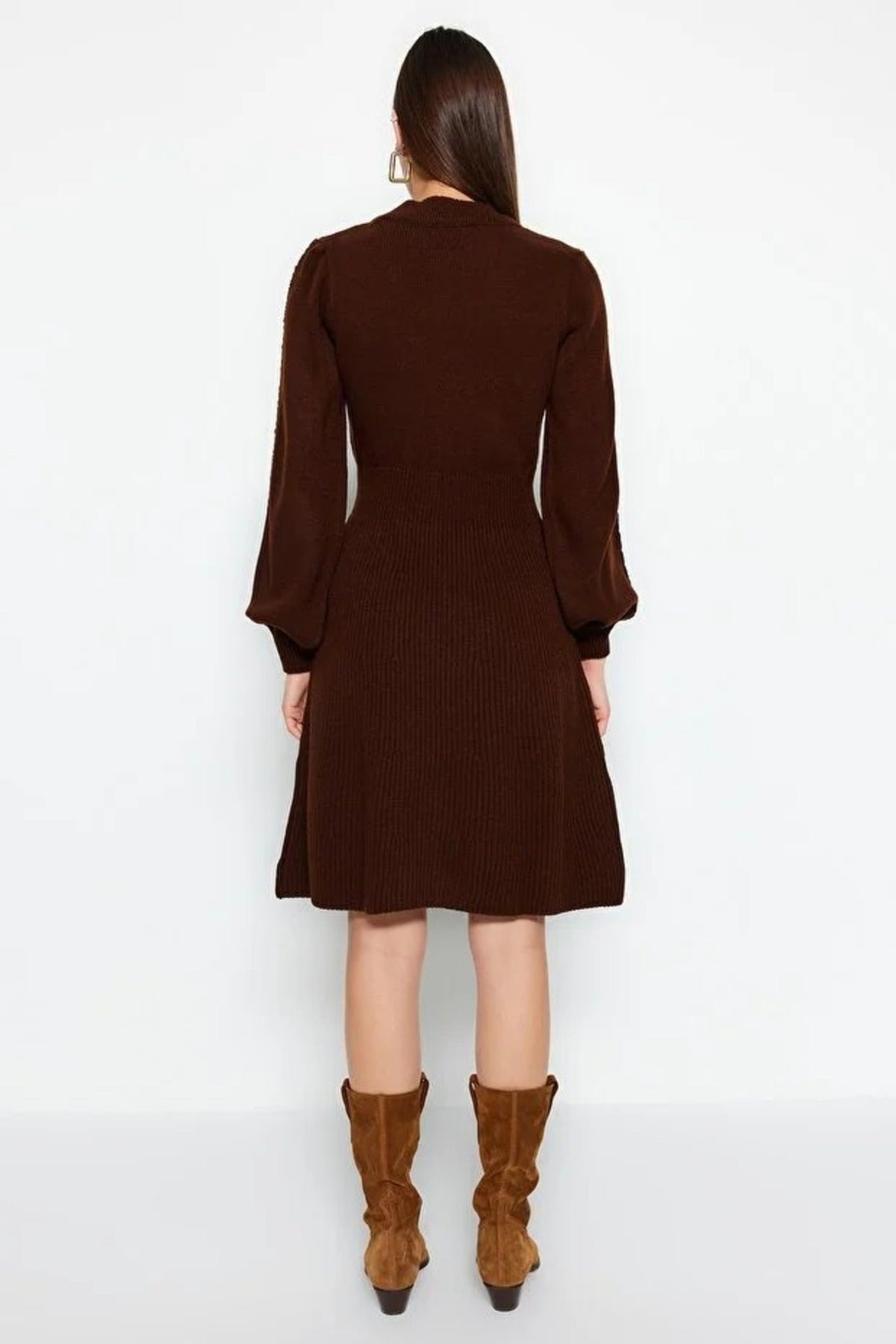 Mini Knit Lace Dress