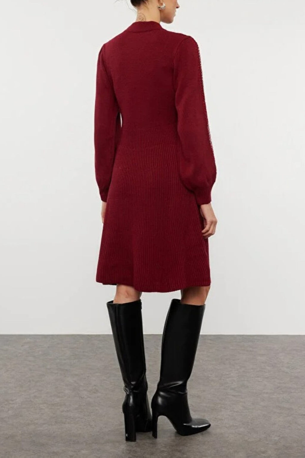 Mini Knit Lace Dress