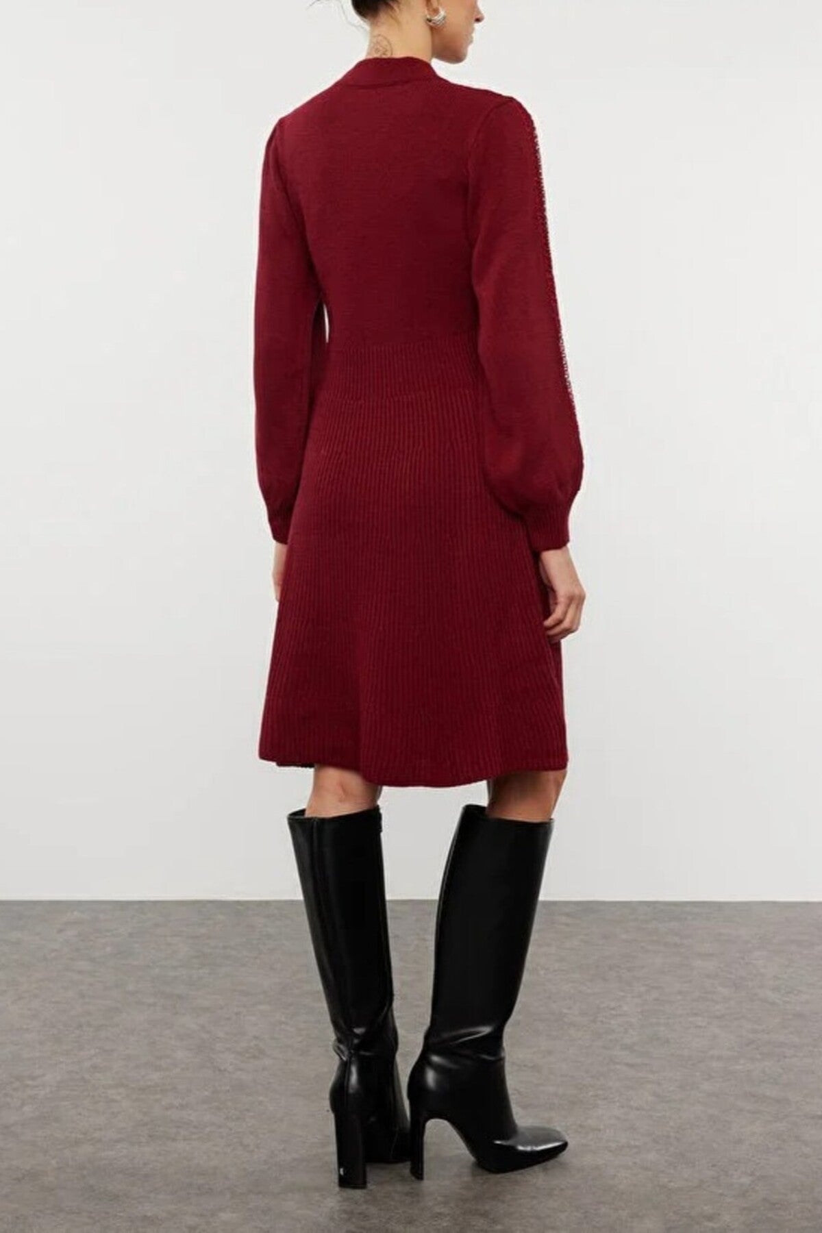 Mini Knit Lace Dress