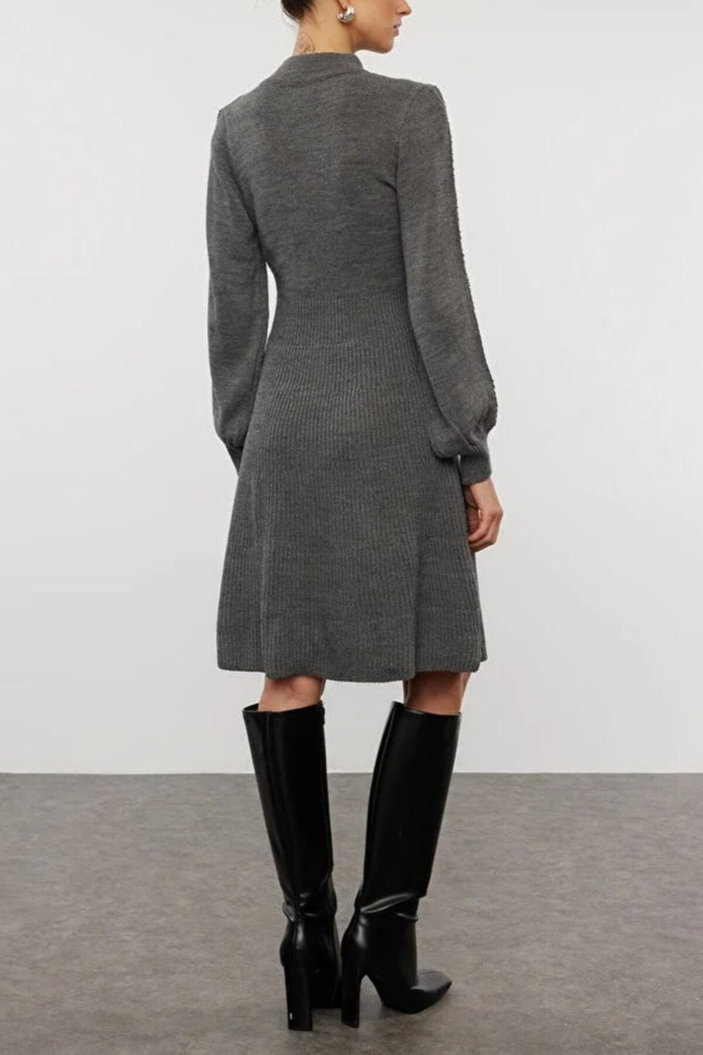 Mini Knit Lace Dress