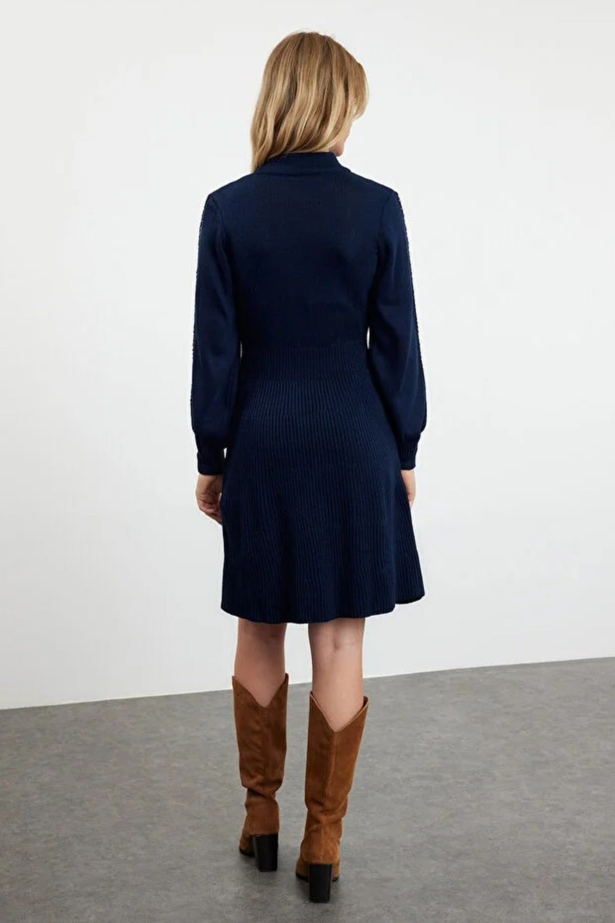 Mini Knit Lace Dress