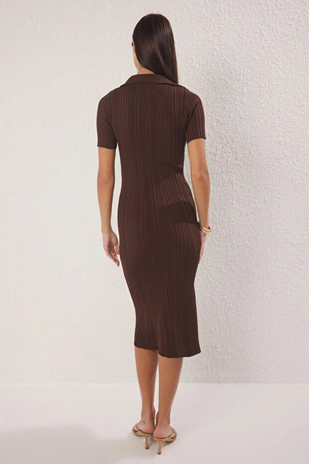 Maxi Polo Neck Dress