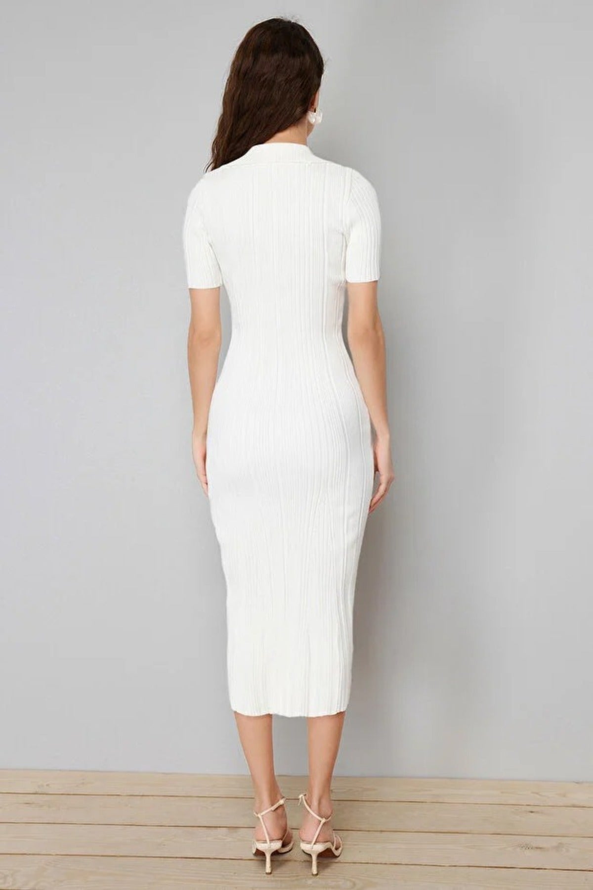 Maxi Polo Neck Dress