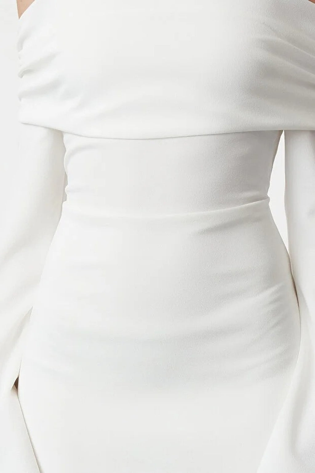 Carmen Collar Maxi Elegant Evening Dress