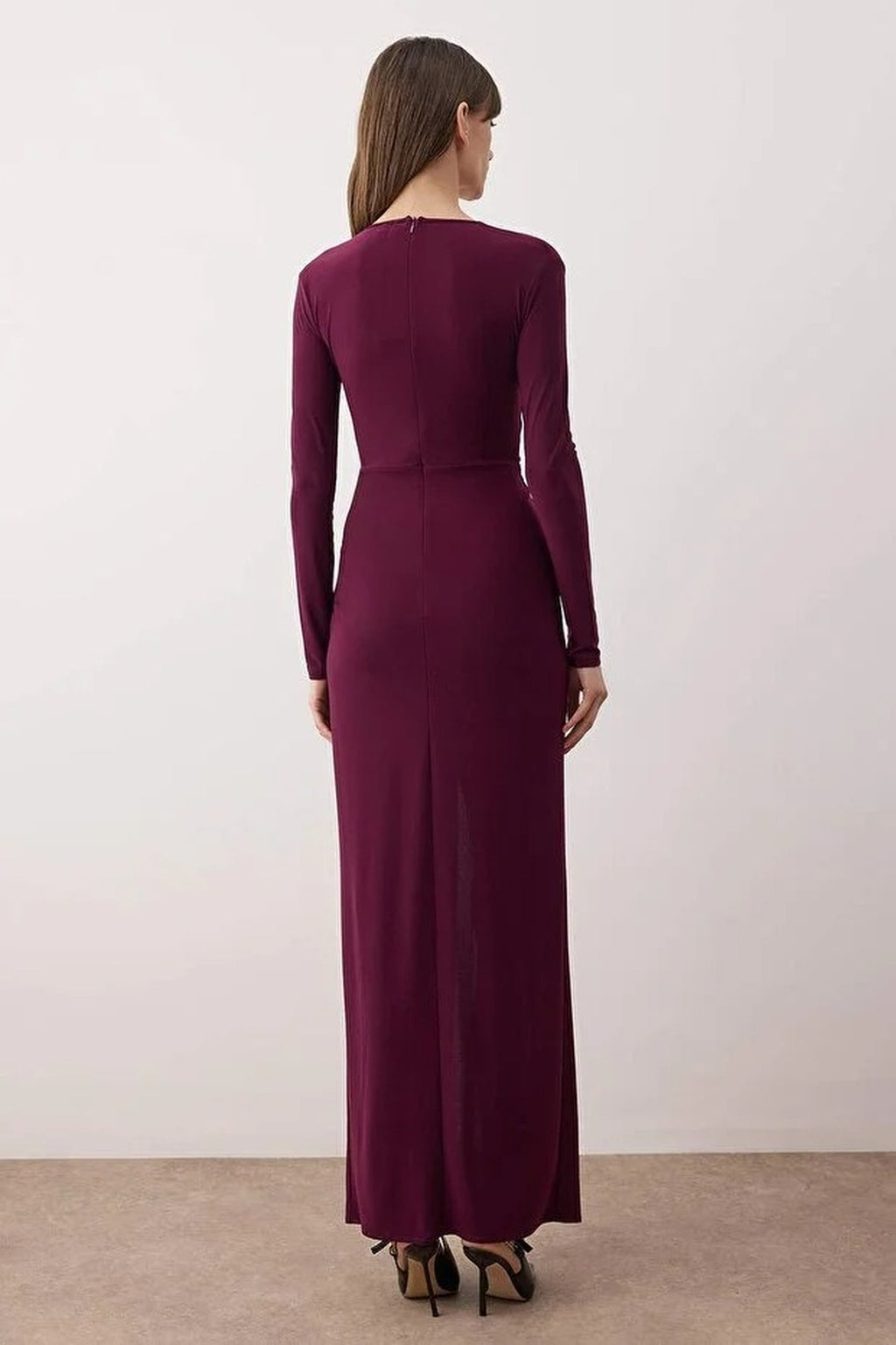 Double-Breasted Maxi Elegant Evening Dress