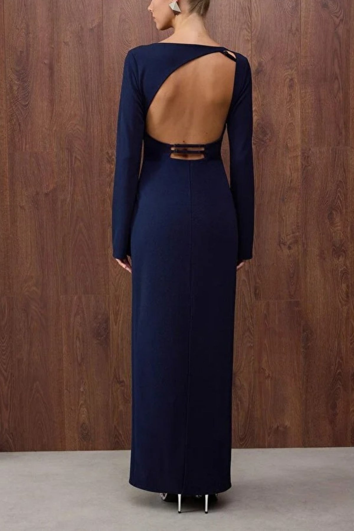 Maxi Evening Dress with Back Detail