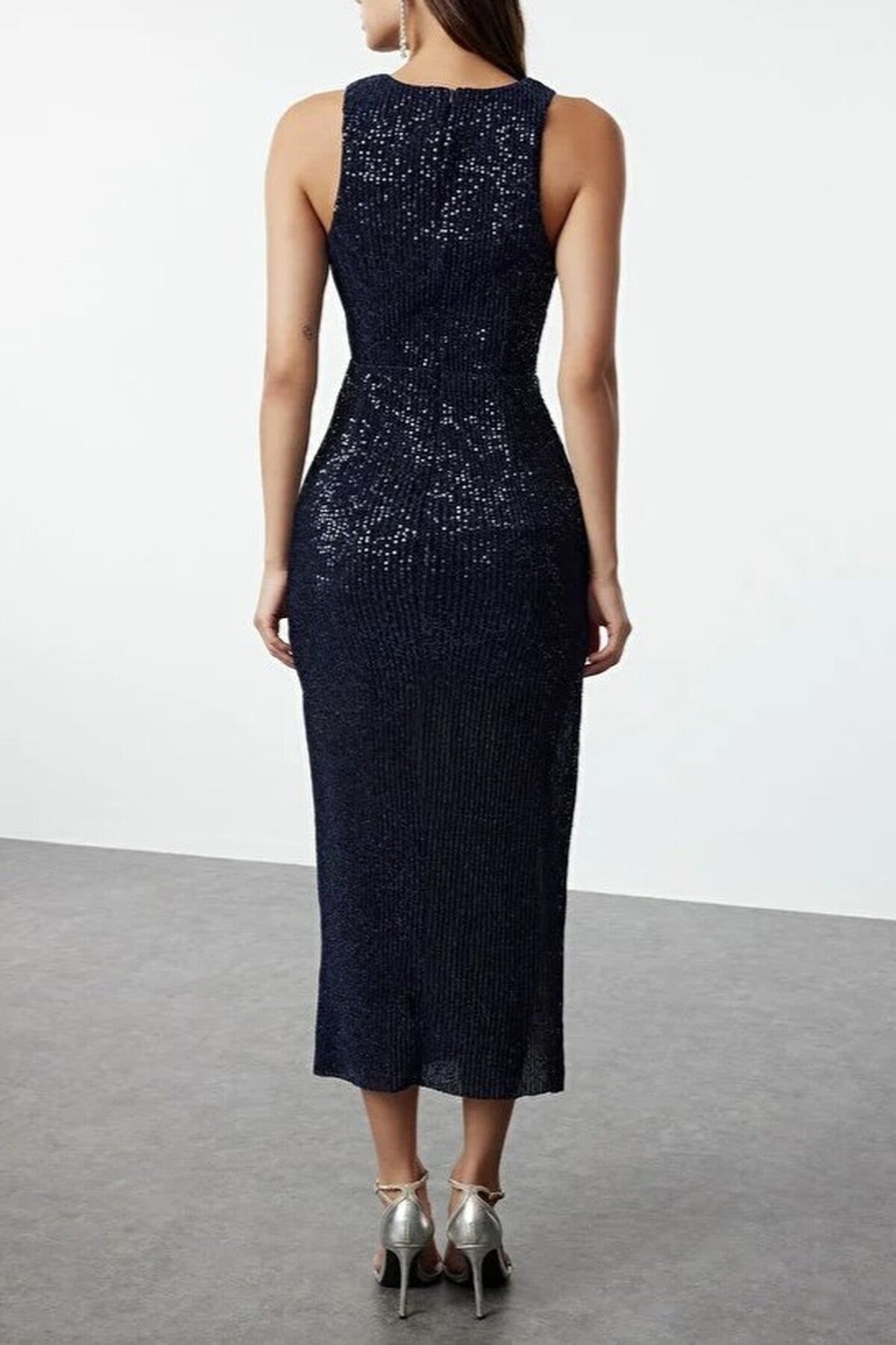 Sparkling Sequined Elegant Evening Dress