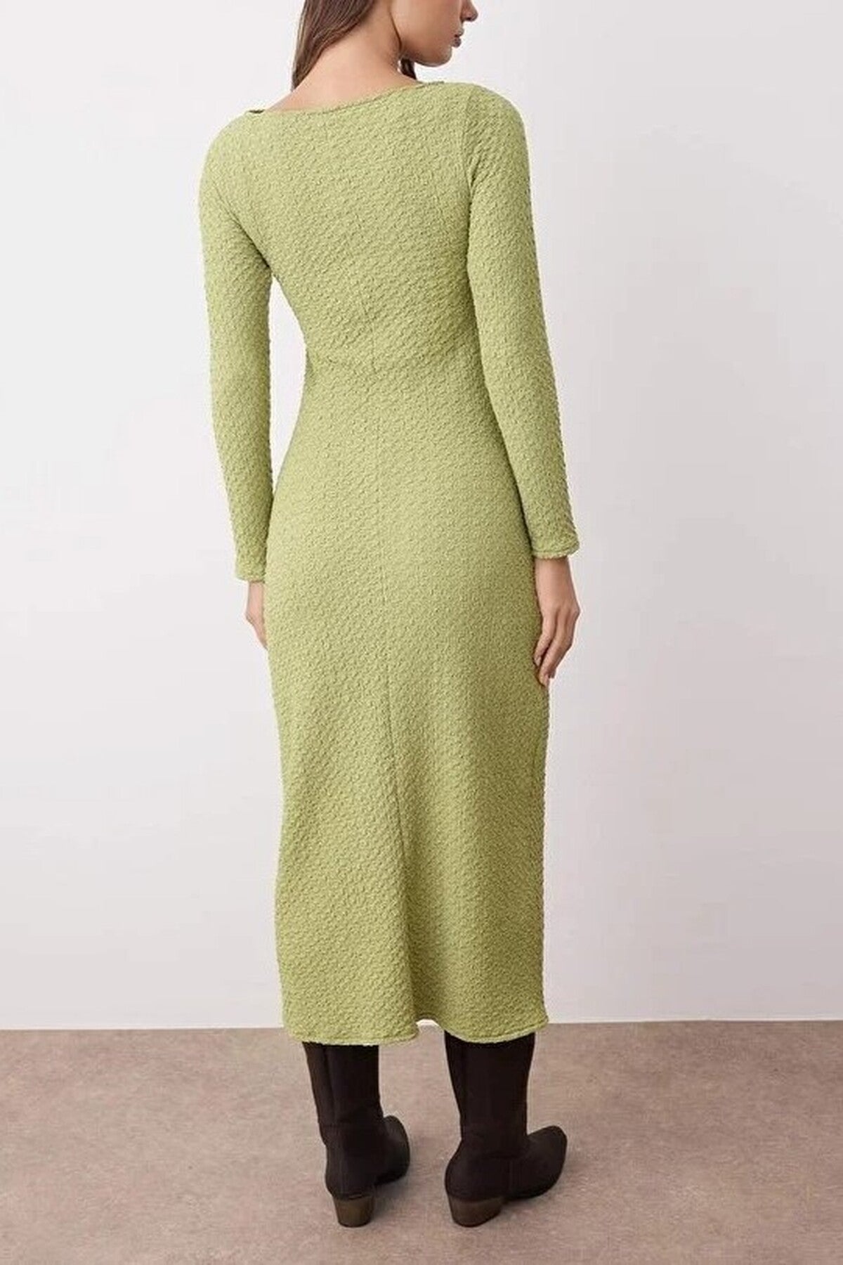 Textured Maxi Knit Dress