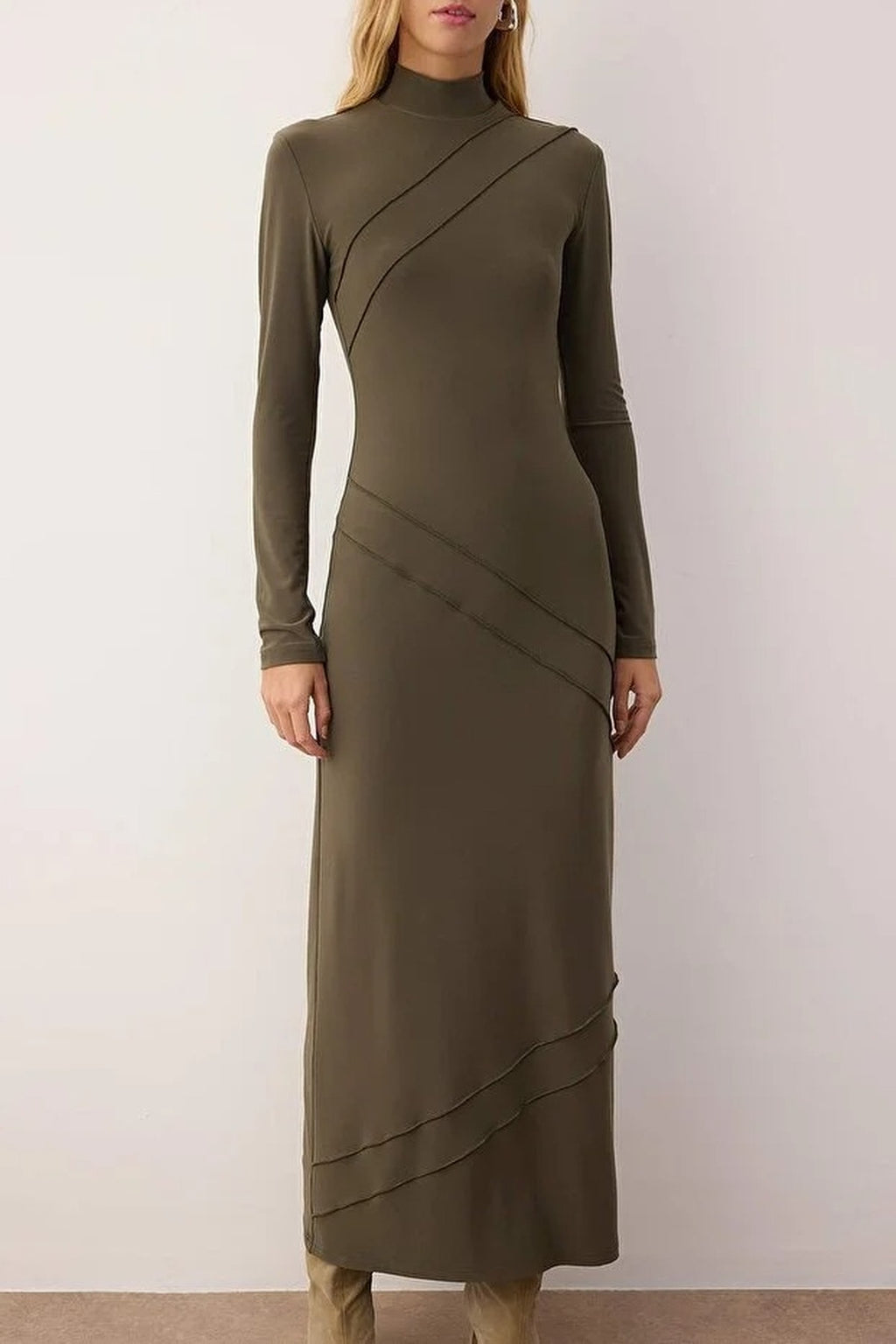 Karyoka Stitch Maxi Knit Dress