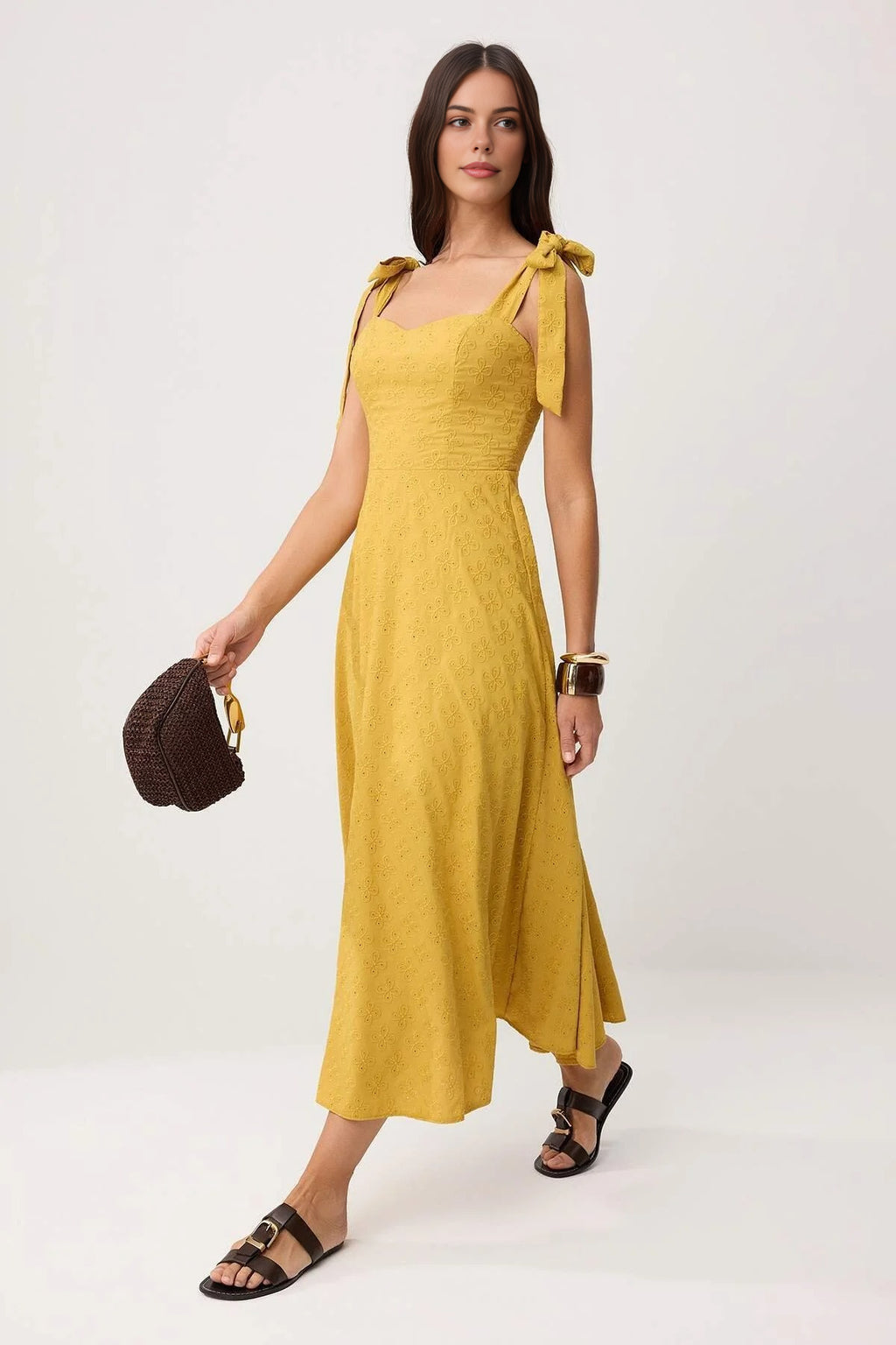 Brode Skater Maxi Woven Dress