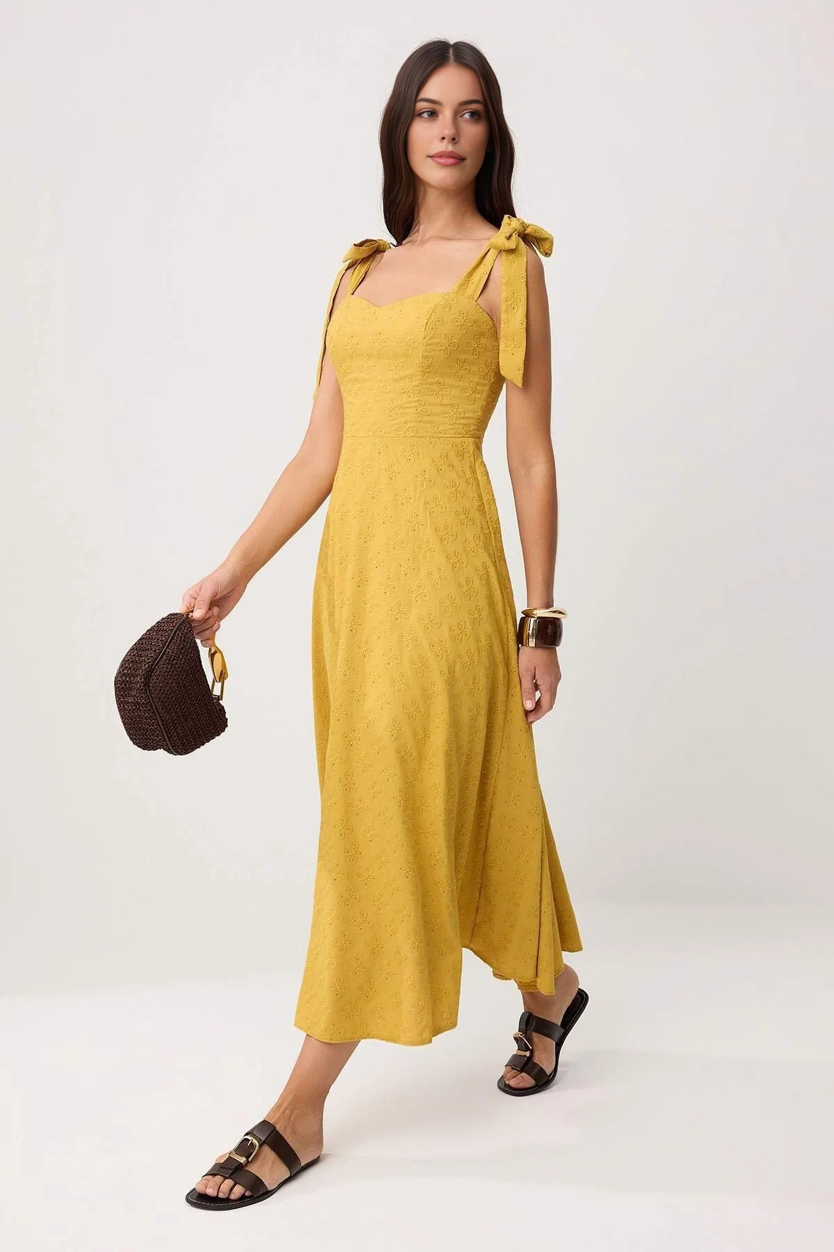 Brode Skater Maxi Woven Dress