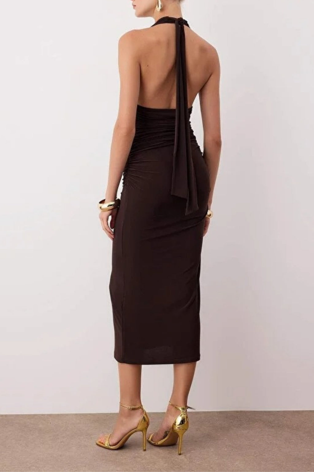 Accessory Detailed Midi Dress