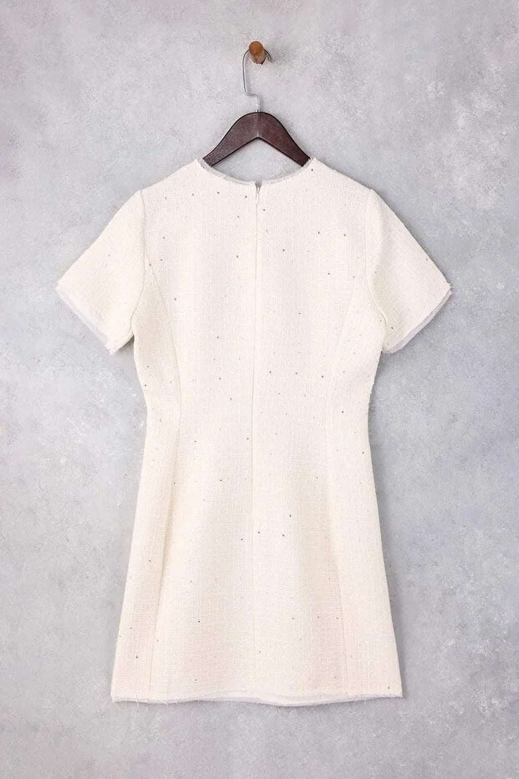 Shimmering Tweed Mini Woven Dress