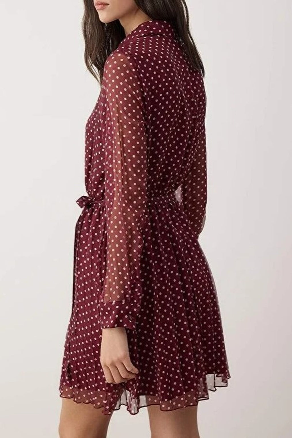 Belted Mini Woven Shirt Dress