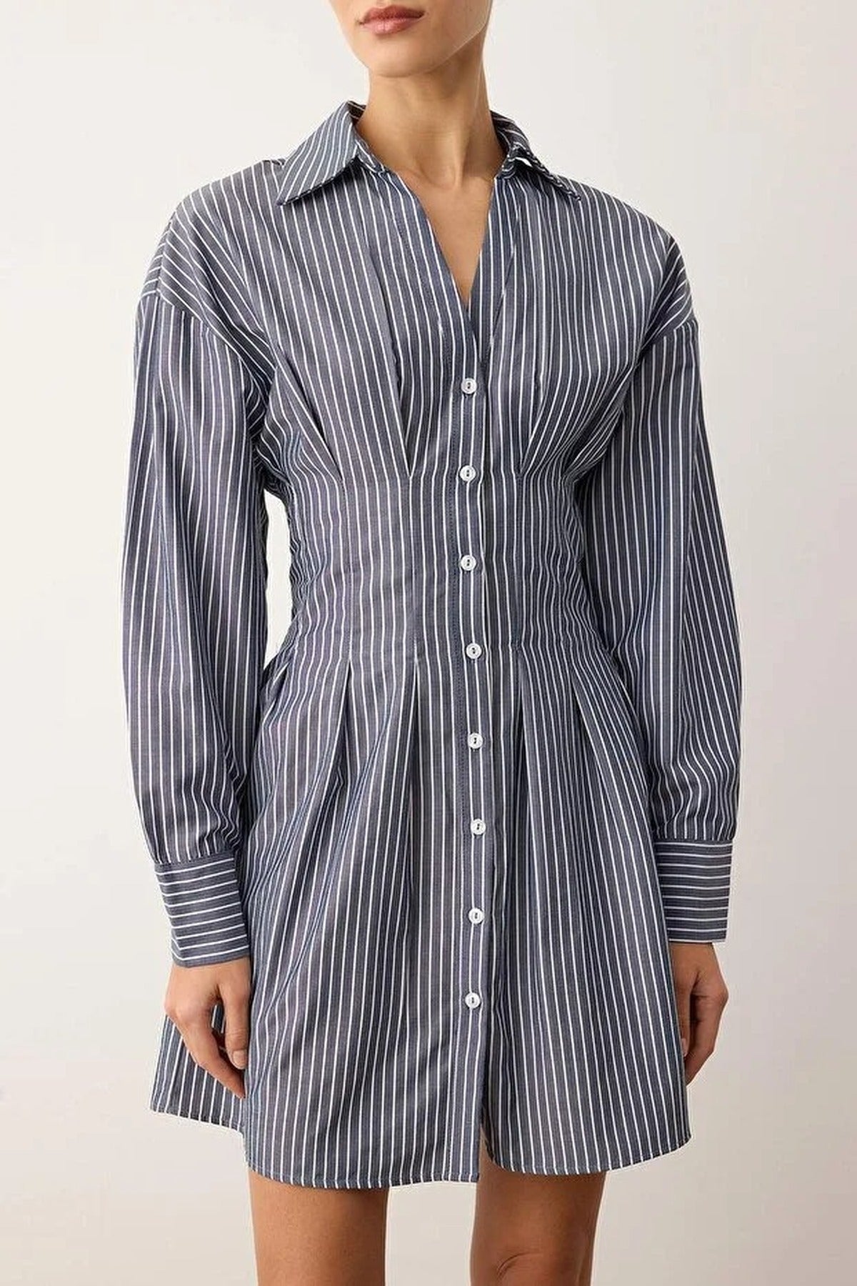 Mini Woven Shirt Dress