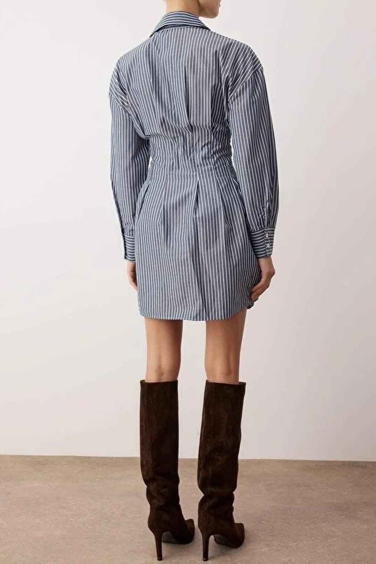 Mini Woven Shirt Dress