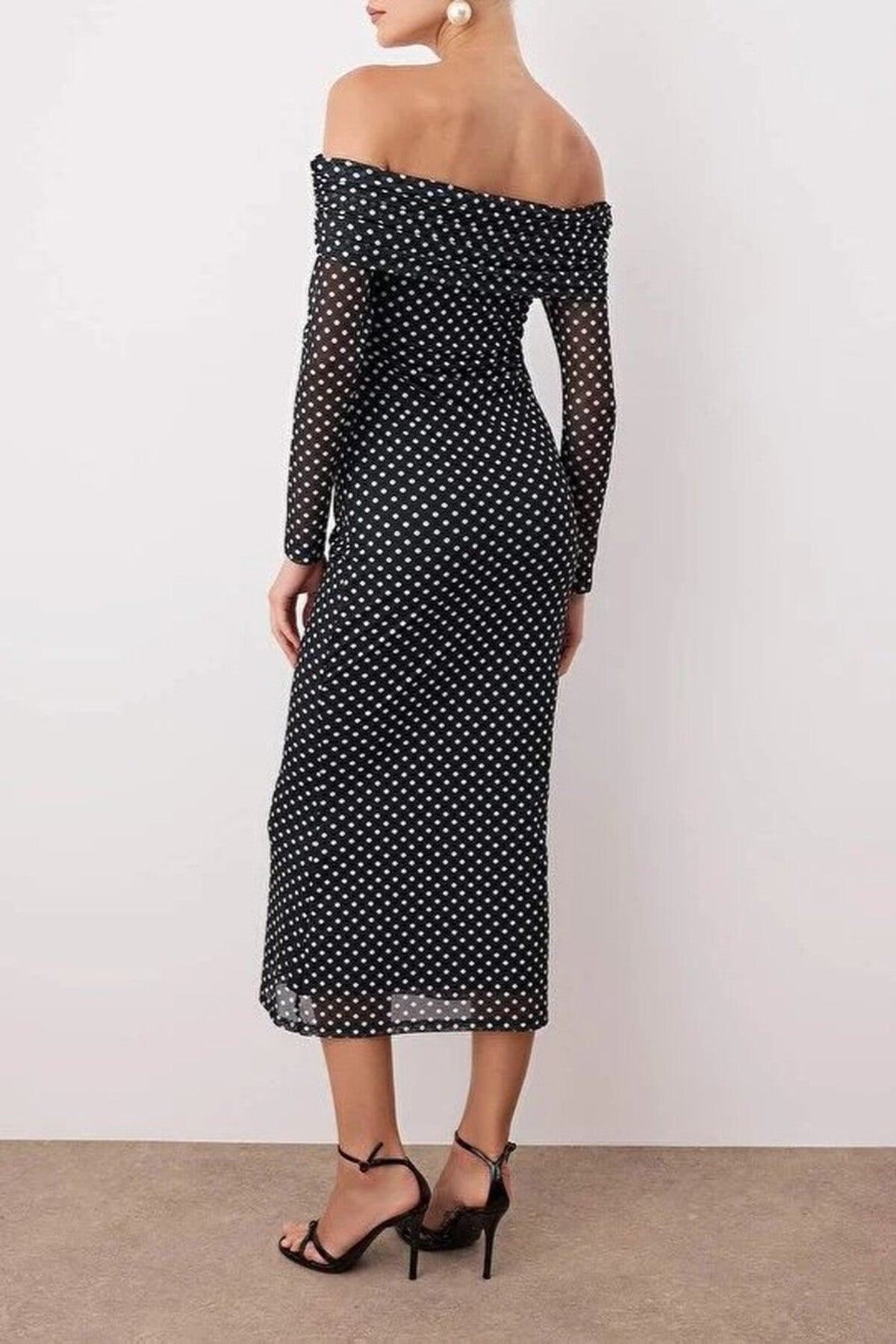Polka Dot Lined Tulle Dress