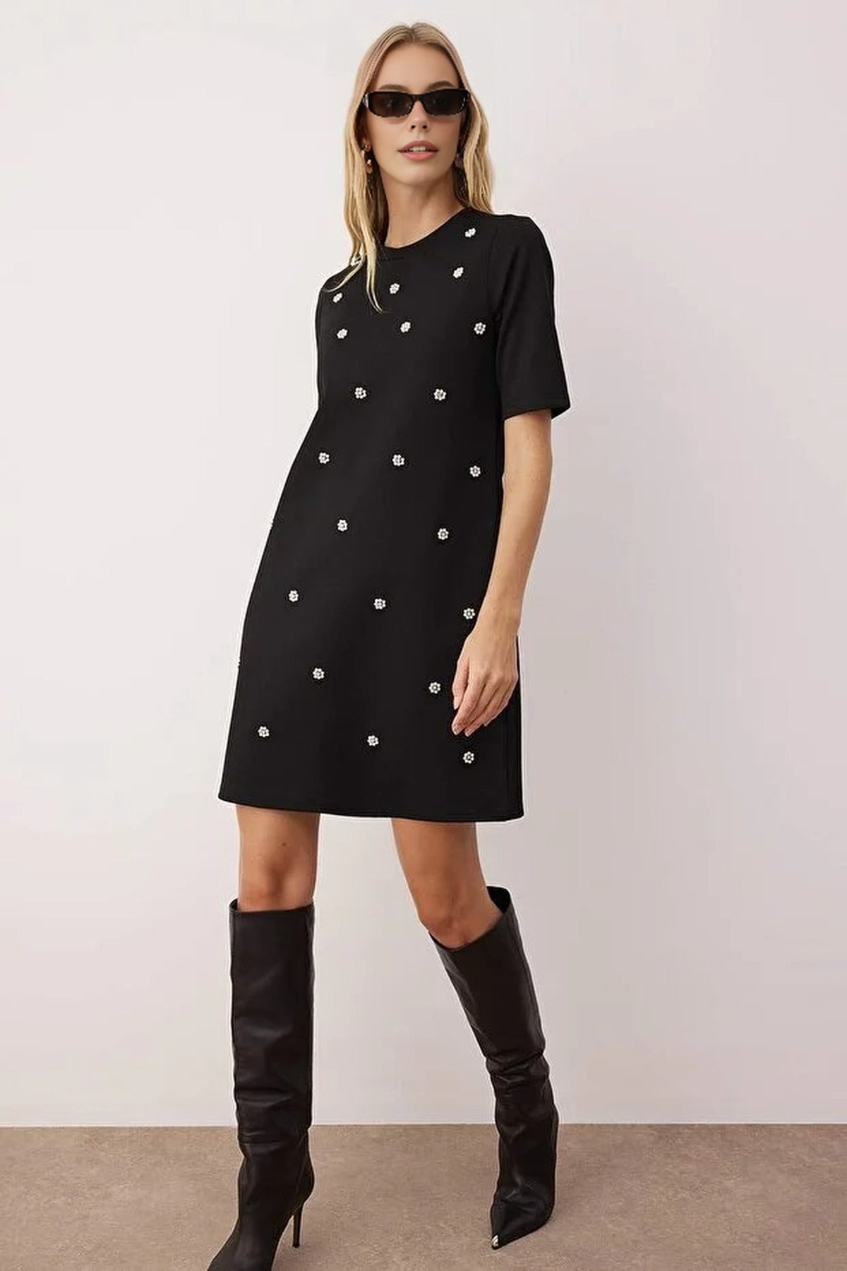 Pearl Mini Knitted Dress