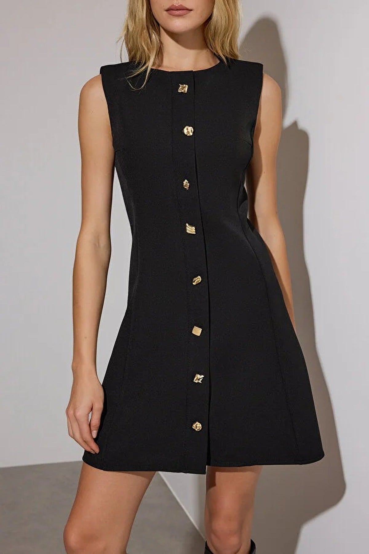 Mini Woven Dress with Accessory Details