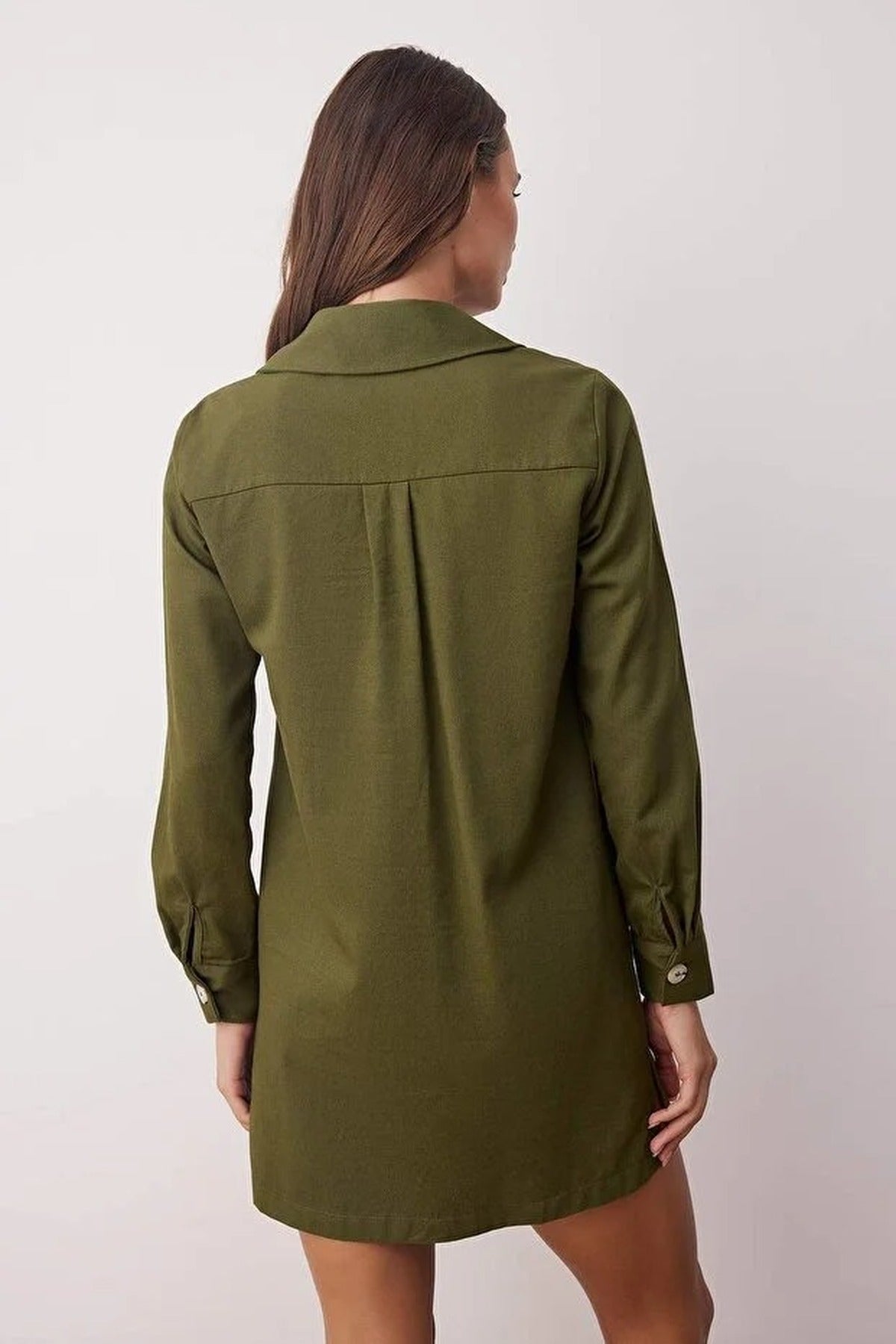 Eyelet Detail Mini Woven Dress