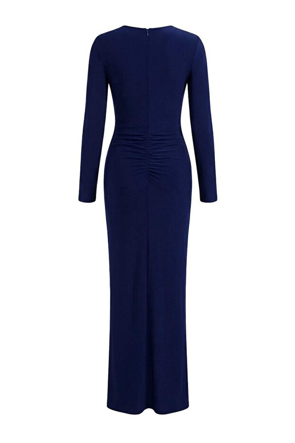 Maxi Evening Dress with Neckline Cut Out Detail