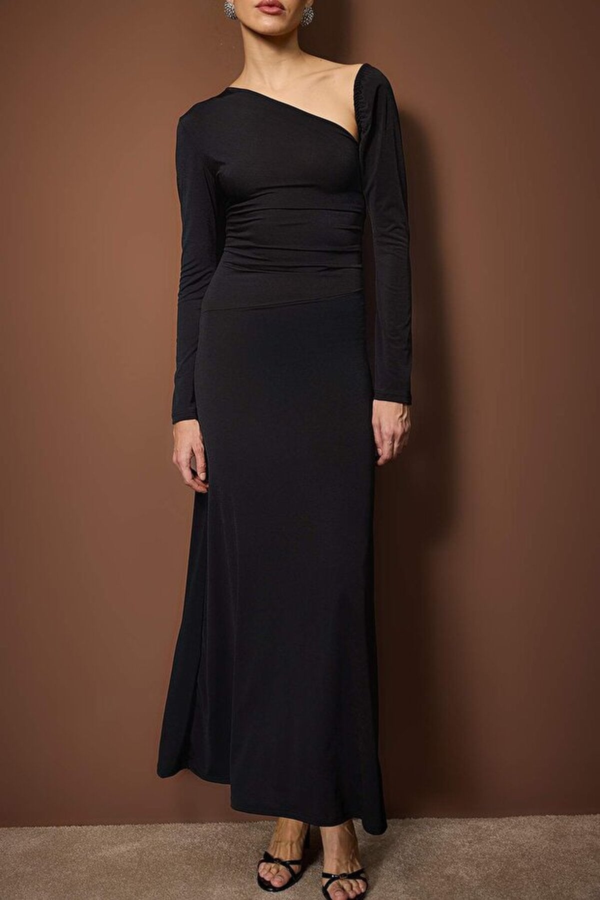 Knitted Maxi Evening Dress