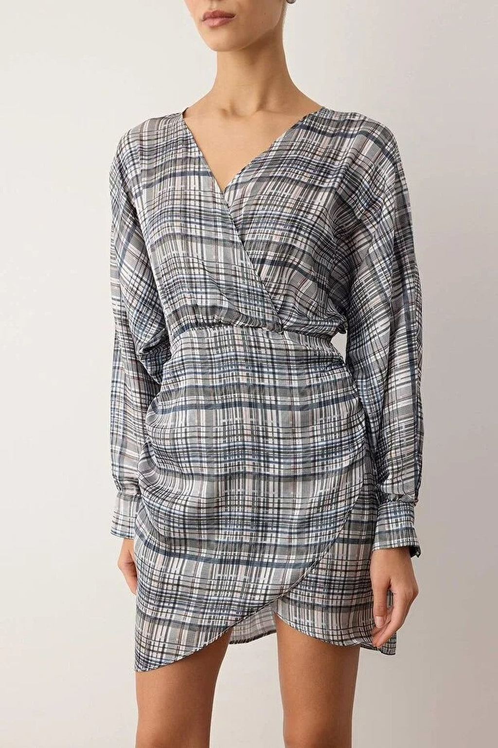 Wrap Mini Woven Dress