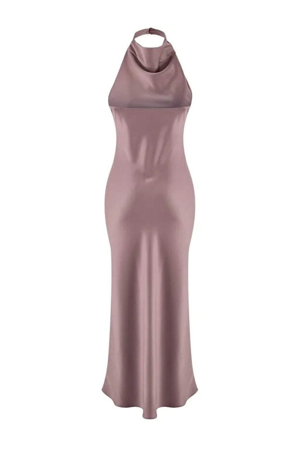 Satin V-Neck Woven Evening Dress